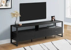 Meuble TV moderne de 72 po avec rangement et gestion des câbles pour téléviseurs jusqu'à 80 po