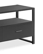 Meuble TV moderne de 72 po avec rangement et gestion des câbles pour téléviseurs jusqu'à 80 po