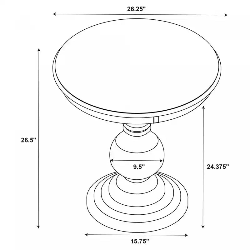 Table d'appoint ronde Amelia