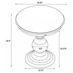 Table d'appoint ronde Amelia