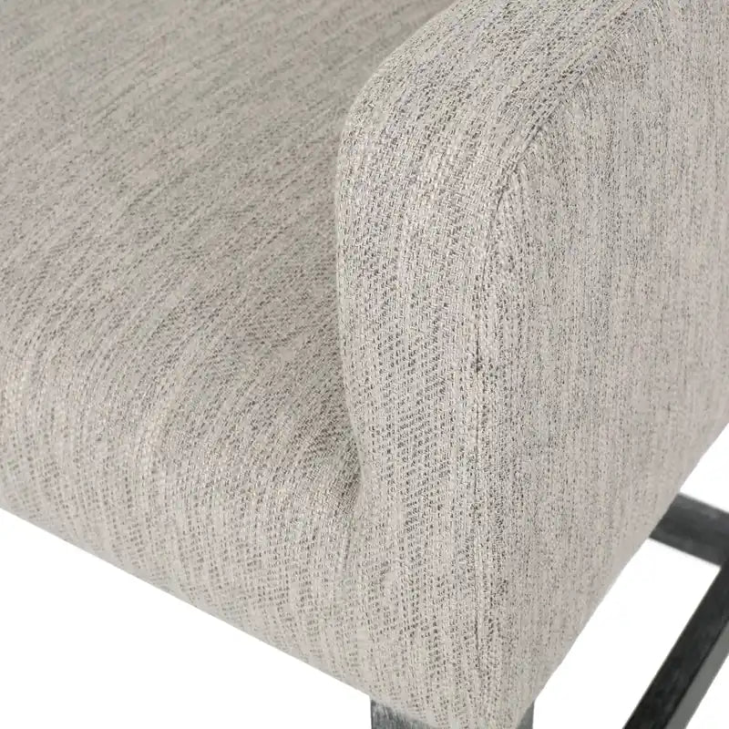 Tabourets de comptoir Griffith de 26 po de hauteur avec tissu rembourré et pieds en bois massif