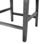 Tabourets de comptoir Griffith de 26 po de hauteur avec tissu rembourré et pieds en bois massif