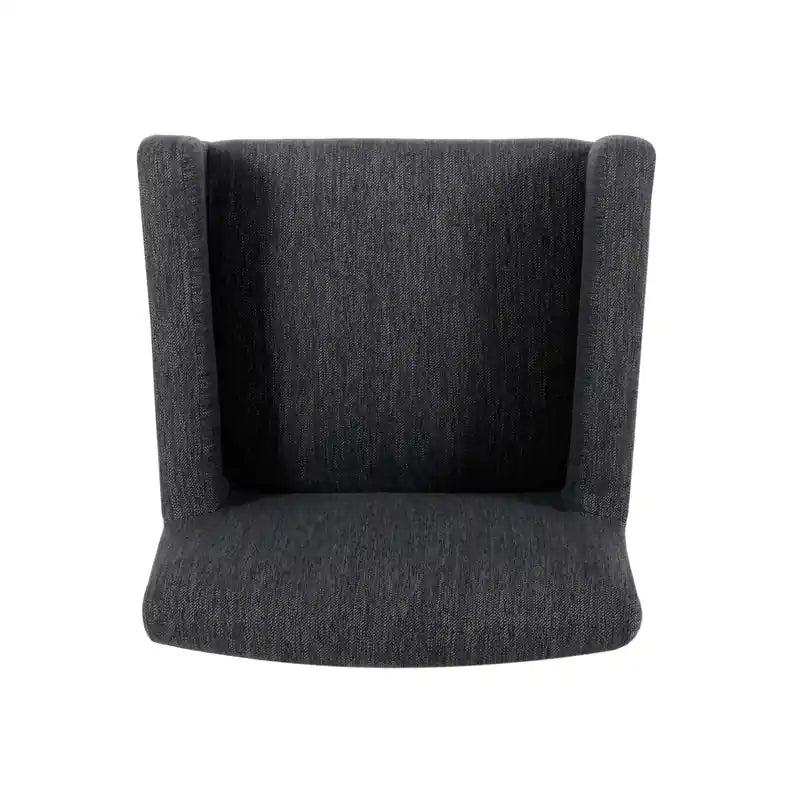 Tabourets de comptoir de 26 po de hauteur avec tissu rembourré et pieds en bois massif