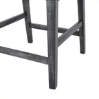 Tabourets de comptoir de 26 po de hauteur avec tissu rembourré et pieds en bois massif