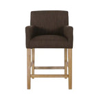 Gabrielle 26 Seat Height Counter Stool With Upholstered Fabric And Solid Wood Legs