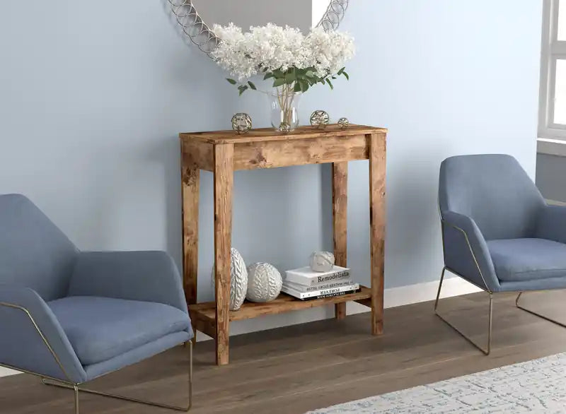 31 Console avec 1 étagère - Taupe foncé