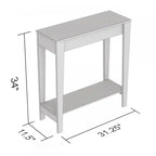31 Console avec 1 étagère - Taupe foncé
