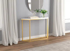 44 Table console moderne - Marbre finition or