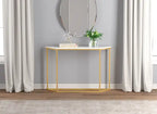 44 Table console moderne - Marbre finition or