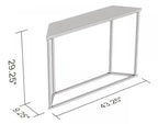 44 Table console moderne - Marbre finition or