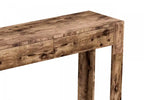 Console 40 avec 2 tiroirs et étagère - Bois recyclé marron
