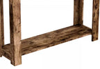 Console 40 avec 2 tiroirs et étagère - Bois recyclé marron