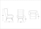 Fauteuil d'appoint - Blé et naturel