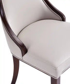 Grandes chaises de salle à manger en similicuir