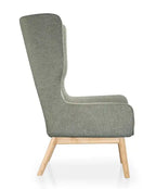 Fauteuil d'appoint - Graphite et naturel