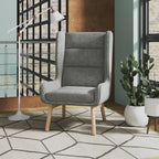 Fauteuil d'appoint - Graphite et naturel