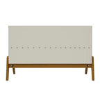 Bahut Mid-Century Modern 48.50 avec pieds en bois massif - Grège