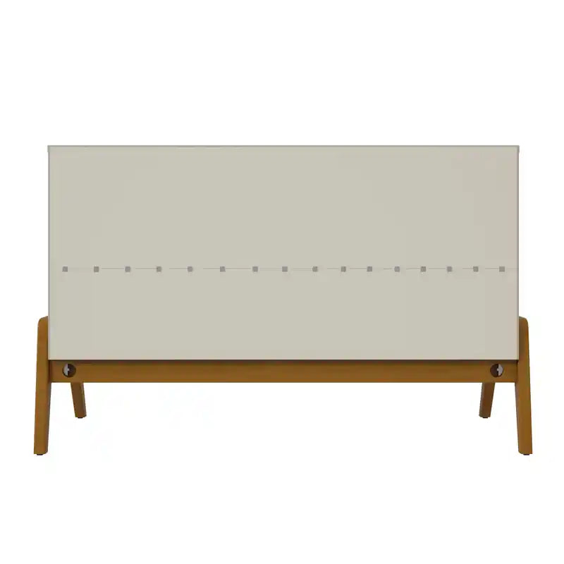 Bahut Mid-Century Modern 48.50 avec pieds en bois massif - Grège