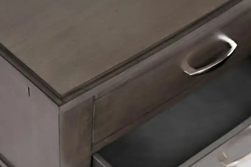 Table basse relevable moderne de 48 po avec rangement et roulettes - Bois gris brun