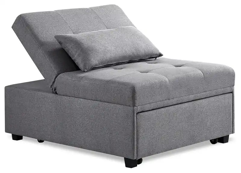 Dune 43.75 Fabric Convertible Sleeper Chair with Tufted Cushions