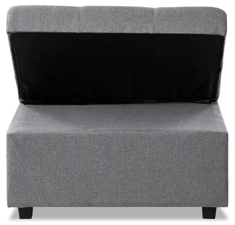 Fauteuil convertible en tissu de 43,75 po avec coussins capitonnés