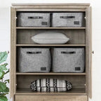 Commode 2 tiroirs avec armoire de rangement, 33.75 po L x 63.5 po H, fabriquée au Canada