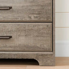 Commode 2 tiroirs avec armoire de rangement, 33.75 po L x 63.5 po H, fabriquée au Canada