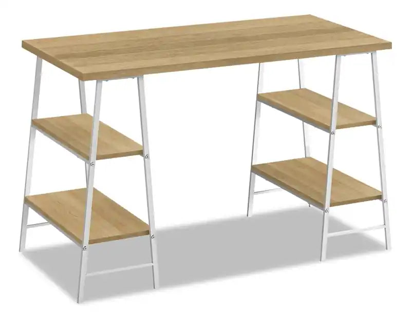 Jonnie 47.25 Office Desk with Sawhorse-style Legs