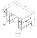 47.25 Bureau avec pieds tréteaux