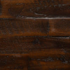 16 Table d'appoint rustique avec rangement et étagère - Bois marron foncé