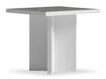 Marla 23.6 Modern End Table - White and Grey with Marble Look