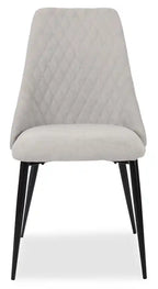 Chaise de salle à manger Miya en tissu polyester