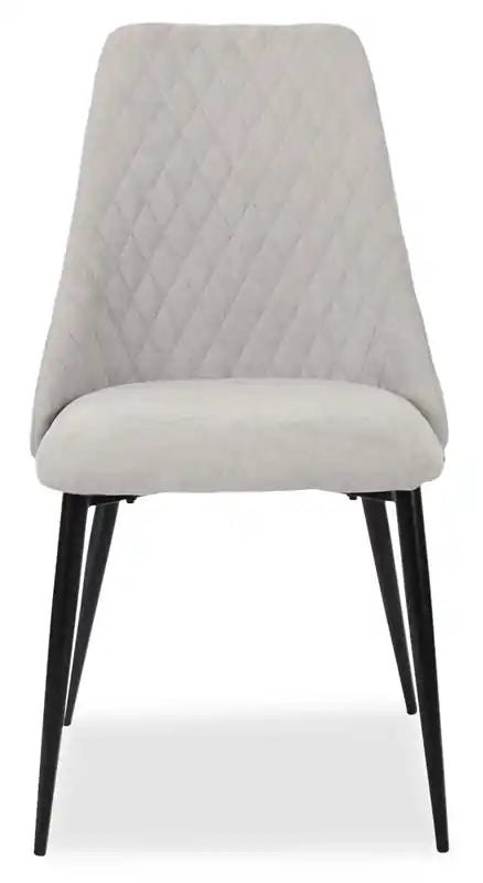 Chaise de salle à manger Miya en tissu polyester