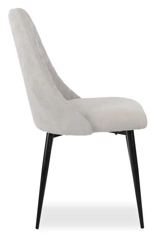 Chaise de salle à manger Miya en tissu polyester