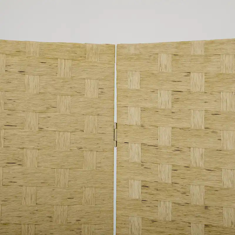 Paravent pliable à 4 panneaux, Séparateur de pièce en fibres ondulées