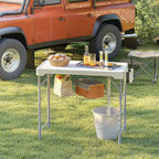 Table de nettoyage de poisson pliable Table de camping avec éviers et robinet