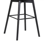 Tabouret de comptoir Nash avec assise pivotante et revêtement en similicuir, hauteur 26,5 po, bois et métal