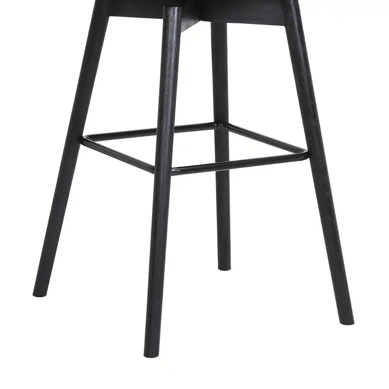 Tabouret de comptoir Nash avec assise pivotante et revêtement en similicuir, hauteur 26,5 po, bois et métal