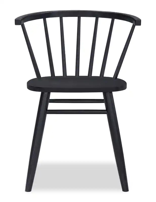 Chaise de salle à manger Remi à dossier incurvé et barreaux