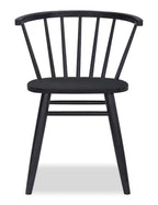 Chaise de salle à manger Remi à dossier incurvé et barreaux