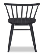 Chaise de salle à manger Remi à dossier incurvé et barreaux