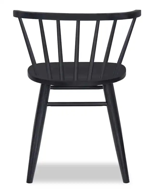 Chaise de salle à manger Remi à dossier incurvé et barreaux
