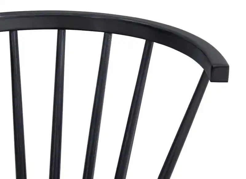 Chaise de salle à manger Remi à dossier incurvé et barreaux