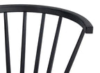 Chaise de salle à manger Remi à dossier incurvé et barreaux