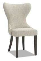 Shea Wing-Back Dining Chair with Linen-Look Fabric