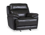 Sorrento 42 Genuine Leather Power Reclining Chair with USB Port - Charcoal Grey